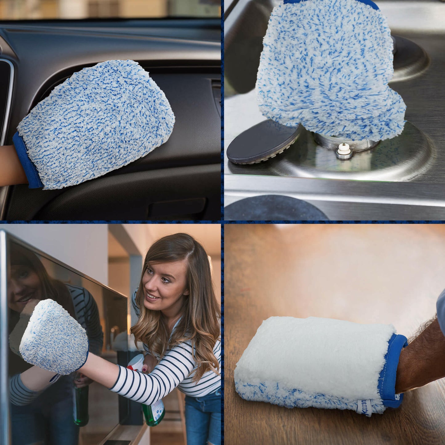 Microfibre Cleaning Mitt / Cloth car, kitchen, tv or dusting