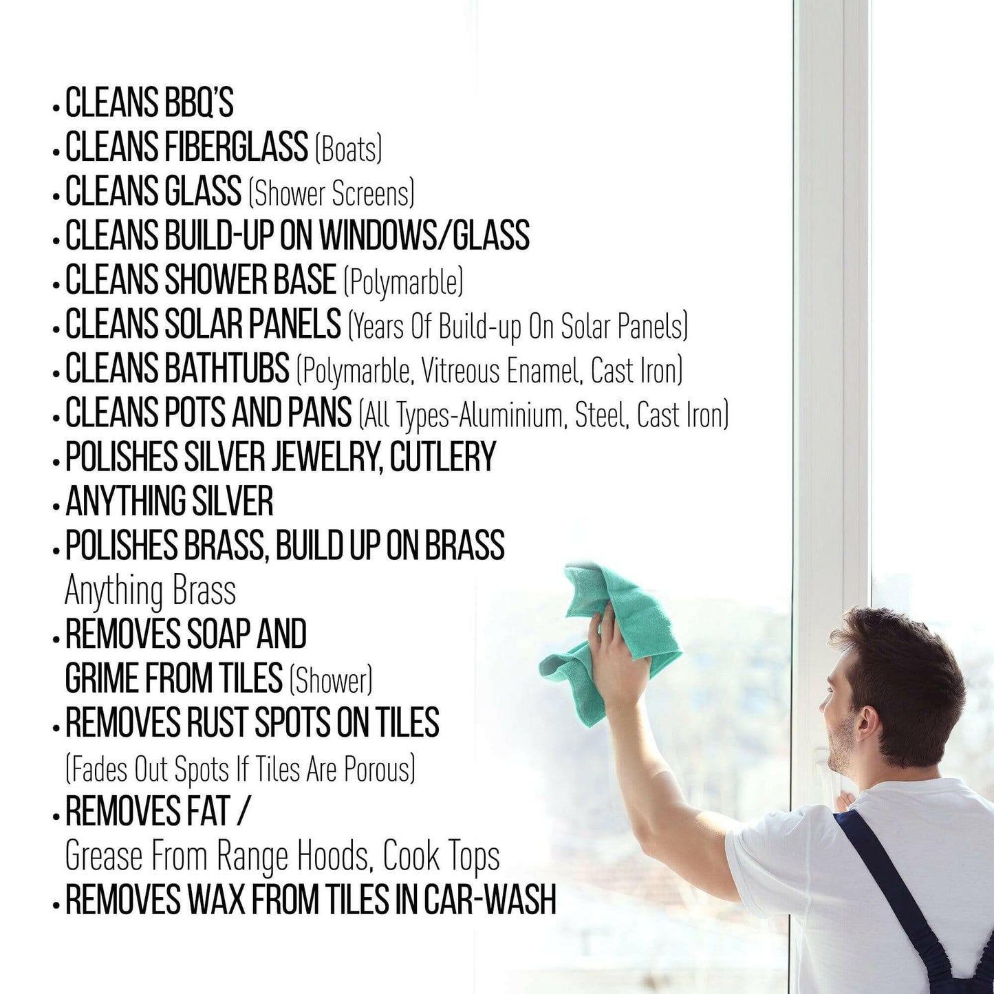 a list what you can clean with another bloody cleaner