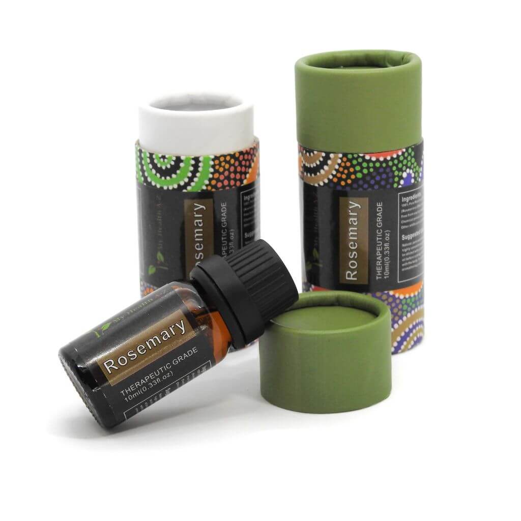 Rosemarie Essential Oil with Aboriginal Art Cylinder 