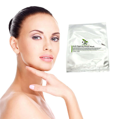 anti-ageing sheet mask in a packaging