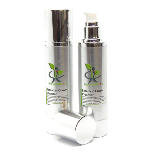 Two bottles of 'My Botanical Art' Botanical Cream Cleanser on a white background