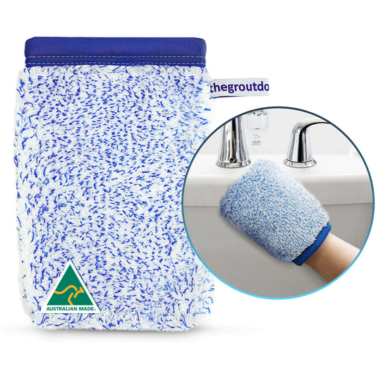 Microfibre Cleaning Mitt / Cloth chemical free cleaning in bathrooms