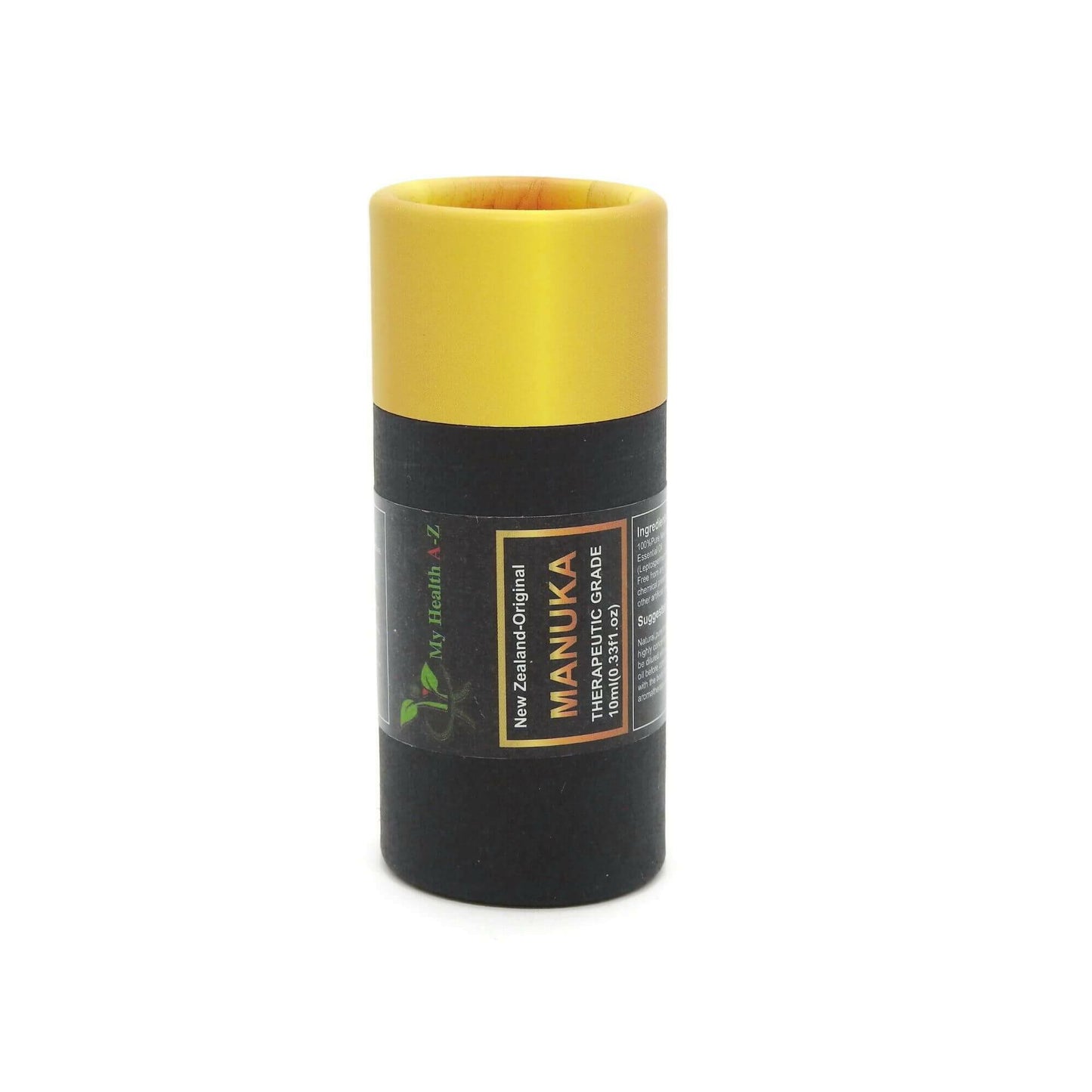Manuka Essential Oil in cylinder