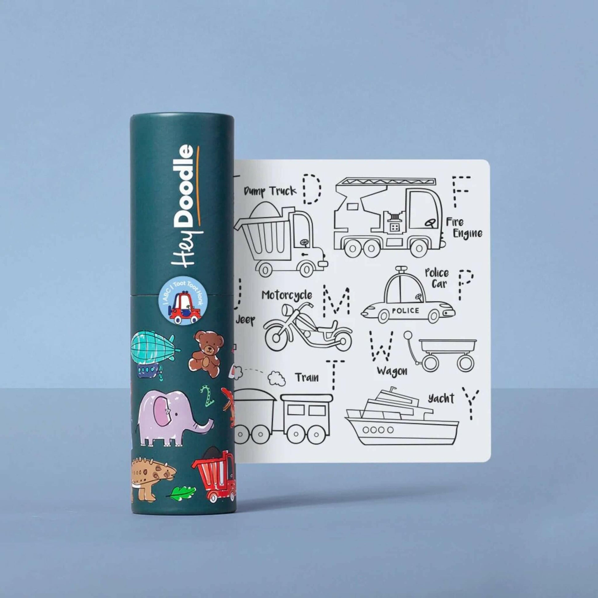 kids reusable silicone placemat toot toot honk