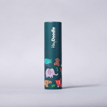 kids reusable silicone placemat in cylinder