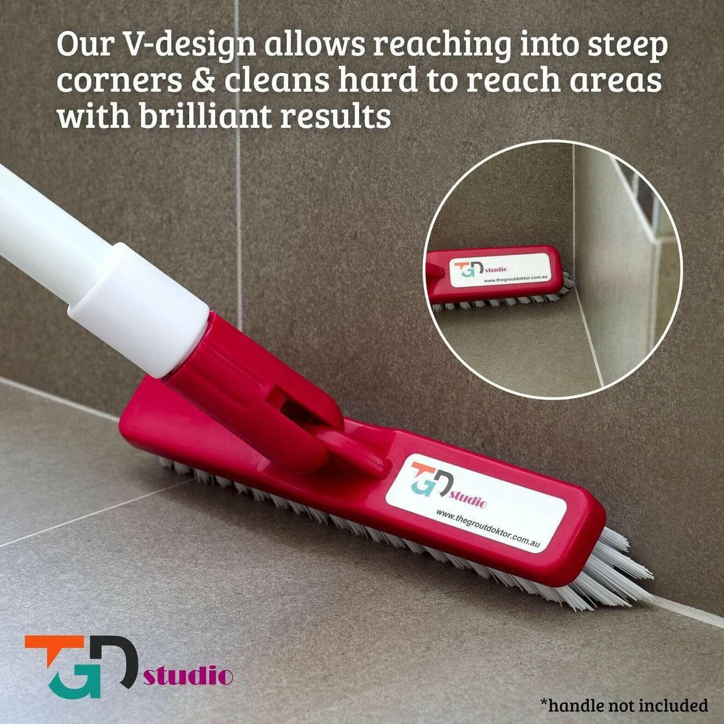 V-trim Floor Grout Cleaning Brush corner cleaning